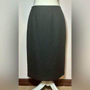 Le Suit Charcoal Pencil Skirt